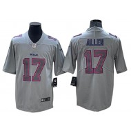 Buffalo Bills #17 Josh Allen Gray Atmosphere Jersey