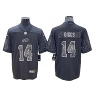 Buffalo Bills #14 Stefon Diggs Black RFLCTV Limited Jersey