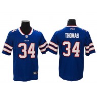 Buffalo Bills #34 Thurman Thomas Royal Vapor Untouchable Jersey