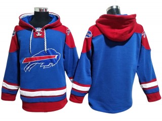 Buffalo Bills Royal Ageless Must-Have Lace-Up Pullover Hoodie