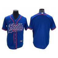 Buffalo Bills Baseball Style Jersey - Blue/Red/Navy