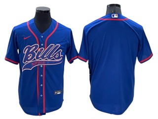 Buffalo Bills Baseball Style Jersey - Blue/Red/Navy