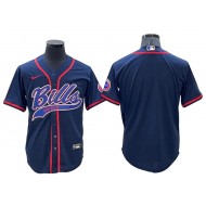 Buffalo Bills Blank Baseball Style Jersey - Blue/Red/Navy