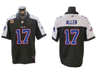 Buffalo Bills #17 Josh Allen Black Thanksgiving Vapor F.U.S.E. Limited Jersey