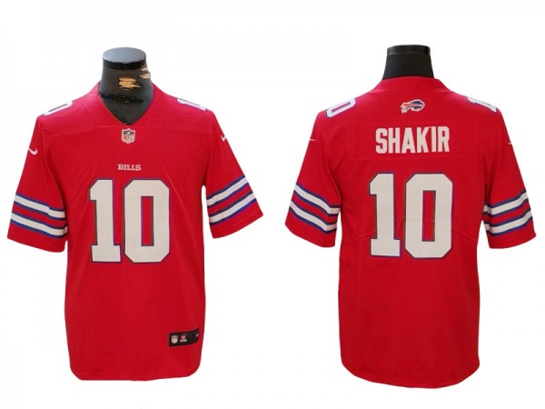 Buffalo Bills #10 Khalil Shakir Red Vapor Limited Jersey