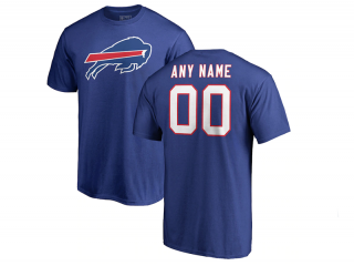 Buffalo Bills Blue & Red Personalized Icon Name & Number T-Shirt