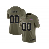 Custom Buffalo Bills Olive 2022 Salute to Service Vapor Limited Jersey