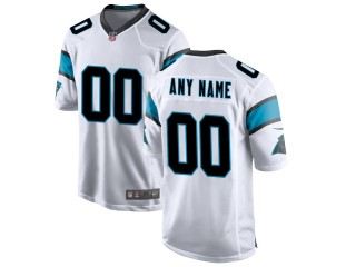 Custom Carolina Panthers White Vapor Limited Jersey