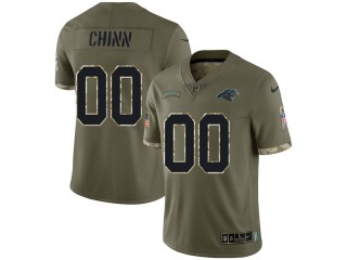 Custom Carolina Panthers Olive 2022 Salute To Service Limited Jersey