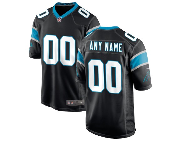 Custom Carolina Panthers Black Vapor Limited Jersey