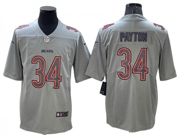 Chicago Bears #34 Walter Payton Gray Atmosphere Jersey