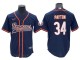 Chicago Bears #34 Walter Payton Baseball Jersey- Orange & Navy