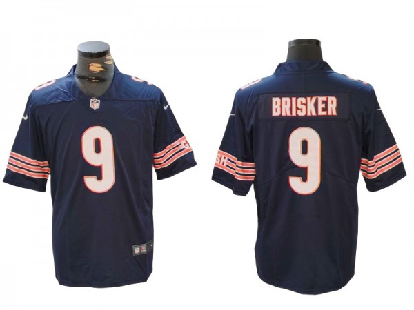 Chicago Bears #9 Jaquan Brisker Navy Vapor Limited Jersey