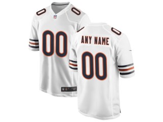 Custom Chicago Bears White Vapor Limited Jersey