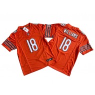 Chicago Bears #18 Caleb Williams Orange Vapor F.U.S.E. Limited Jersey