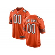 Custom Chicago Bears Orange Vapor Limited Jersey