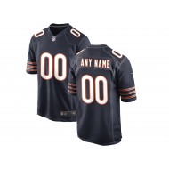 Custom Chicago Bears Navy Vapor Limited Jersey