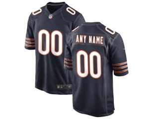 Custom Chicago Bears Navy Vapor Limited Jersey