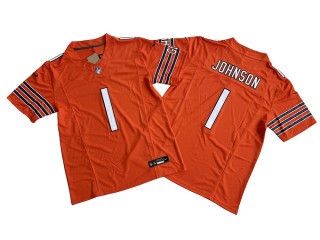 Chicago Bears #1 Jaylon Johnson Orange Vapor F.U.S.E. Limited Jersey