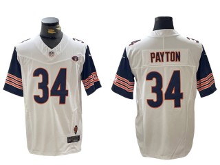 Chicago Bears #34 Walter Payton White Thanksgiving Vapor F.U.S.E Limited Jersey