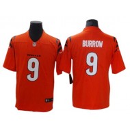 Cincinnati Bengals #9 Joe Burrow Orange Vapor Untouchable Limited Jersey 