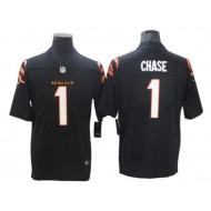 Cincinnati Bengals #1 Ja'Marr Chase Black Vapor Limited Jersey 