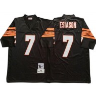 M&N Cincinnati Bengals #7 Boomer Esiason Black Legacy Jersey