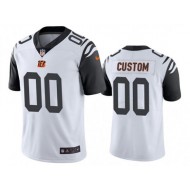 Custom Cincinnati Bengals White Color Rush Limited Jersey