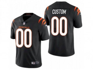 Custom Cincinnati Bengals Black Vapor Limited Jersey