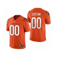 Custom Cincinnati Bengals Orange Vapor Limited Jersey