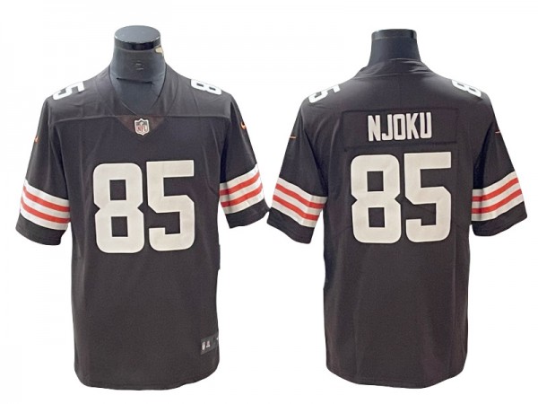 Cleveland Browns #85 David Njoku Brown Vapor Limited Jersey