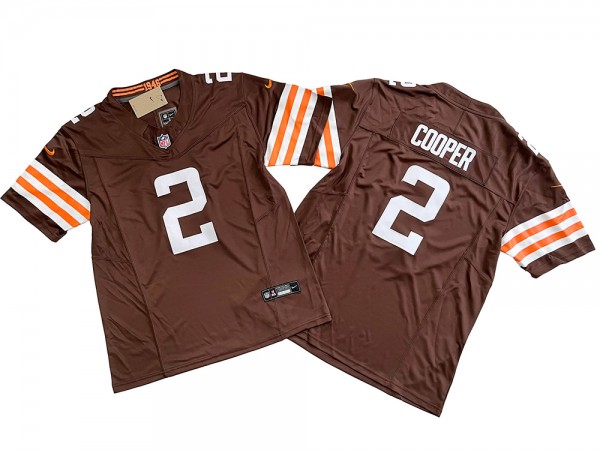 Cleveland Browns #2 Amari Cooper Brown Vapor F.U.S.E. Limited Jersey