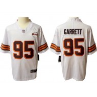 Cleveland Browns #95 Myles Garrett 1946 Collection Alternate Vapor Limited Jersey