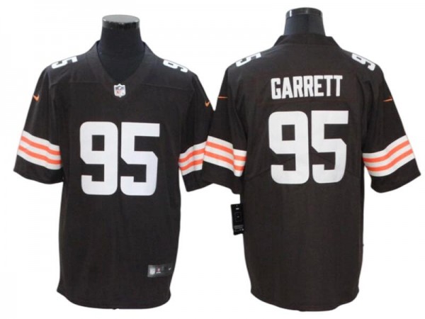 Cleveland Browns #95 Myles Garrett Brown Vapor Untouchable Jersey