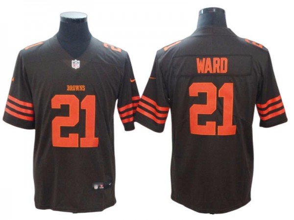 Cleveland Browns #21 Denzel Ward Brown Alternate Vapor Limited Jersey