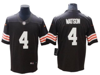 Cleveland Browns #4 Deshaun Watson Brown Vapor Limited Jersey