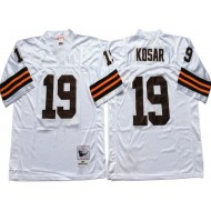 M&N Cleveland Browns #19 Bernie Kosar White Legacy Jersey