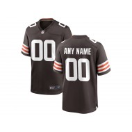 Custom Cleveland Browns Brown Vapor Limited Jersey