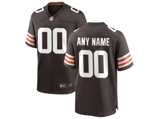 Custom Cleveland Browns Brown Vapor Limited Jersey