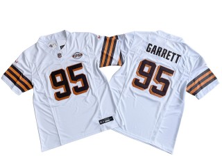 Cleveland Browns #95 Myles Garrett White 1946 Alternate Vapor F.U.S.E. Limited Jersey