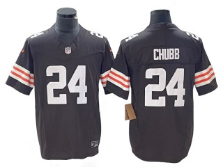 Cleveland Browns #24 Nick Chubb Brown Vapor F.U.S.E. Limited Jersey