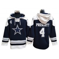 Dallas Cowboys #4 Dak Prescott Navy Hoodie