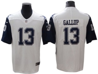 Dallas Cowboys #13 Michael Gallup White Vapor Limited Color Rush Jersey