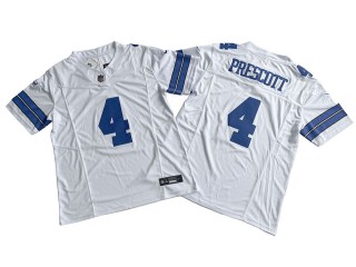 Dallas Cowboys #4 Dak Prescott White Vapor F.U.S.E. Limited Jersey