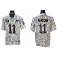 Dallas Cowboys #11 Micah Parsons Arctic Camo 2024 Salute to Service Limited Jersey