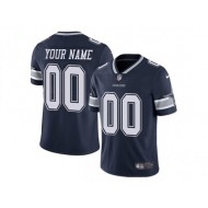 Custom Dallas Cowboys Navy Vapor Limited Jersey