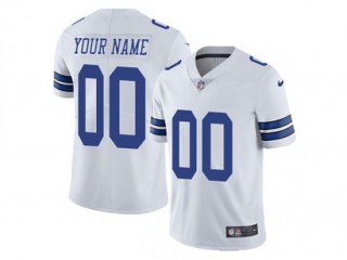 Custom Dallas Cowboys White Vapor Limited Jersey