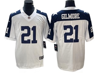 Dallas Cowboys #21 Stephon Gilmore Thanksgiving White Vapor Limited Jersey