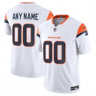 Custom Denver Broncos White Vapor F.U.S.E. Limited Jersey