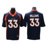 Denver Broncos #33 Javonte Williams Navy Vapor Limited Jersey